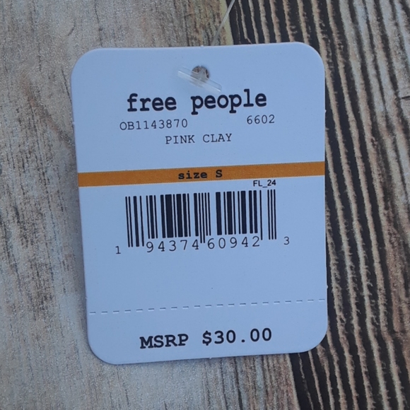 Free People Be Cool Brami Crop Stretch Bralette Pink Clay - Picture 12 of 14